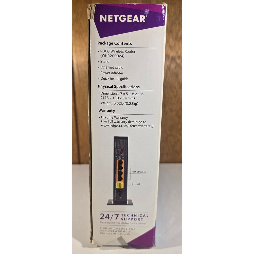 NETGEAR N300 Wireless Router WNR2000v4 WiFi Router - Picture 3 of 12